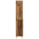 vidaXL Highboard Oud Hout 69,5 x 32,5 x 180 cm Bewerkt hout