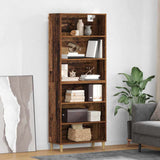 vidaXL Highboard Oud Hout 69,5 x 32,5 x 180 cm Bewerkt hout