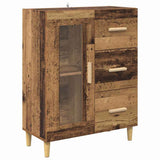 vidaXL Highboard with Drawer Old Wood 69.5 x 34 x 180 cm Engineered Wood