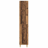 vidaXL Highboard with Drawer Old Wood 69.5 x 34 x 180 cm Engineered Wood