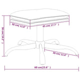 vidaXL Voetenbank 60x60x36 cm stof blauw