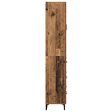vidaXL Highboard with Drawer Old Wood 69.5 x 34 x 180 cm Engineered Wood