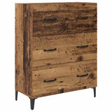 vidaXL Highboard Oud Hout 69,5 x 34 x 180 cm Bewerkt hout