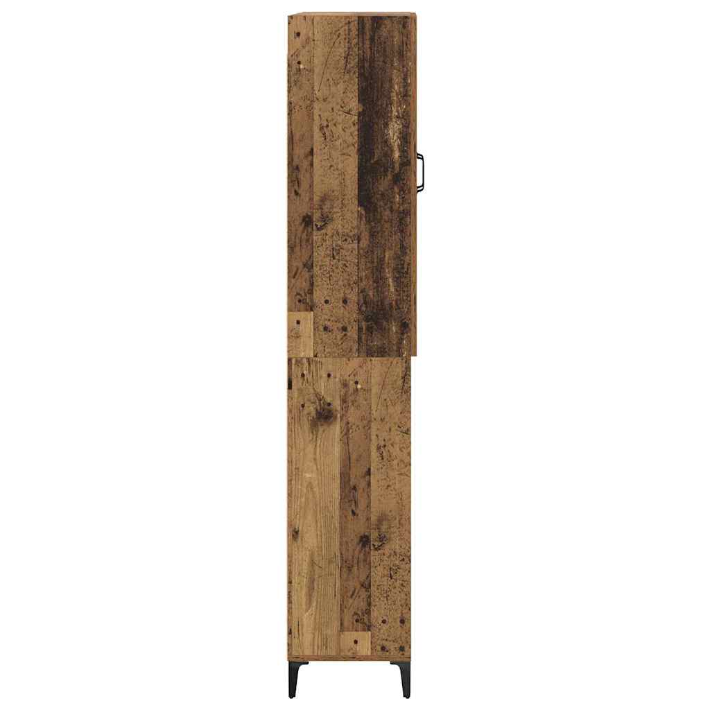 vidaXL Highboard Oud Hout 69,5 x 34 x 180 cm Bewerkt hout