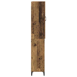 vidaXL Highboard Oud Hout 69,5 x 34 x 180 cm Bewerkt hout