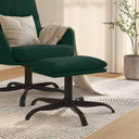 vidaXL Footstool 60x60x36 cm velvet dark green