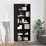 vidaXL Highboard Oud Hout 69,5 x 32,5 x 180 cm Bewerkt hout