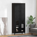 vidaXL Highboard Oud Hout 69,5 x 34 x 180 cm Bewerkt hout