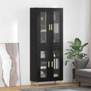 vidaXL Highboard Oud Hout 69,5 x 34 x 180 cm Bewerkt hout