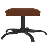 vidaXL Footstool 60x60x36 cm microfiber brown