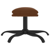 vidaXL Footstool 60x60x36 cm microfiber brown