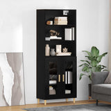 vidaXL Highboard Oud Hout 69,5 x 32,5 x 180 cm Bewerkt hout