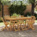 vidaXL Folding Bistro Chairs 4 pcs Solid Acacia Wood