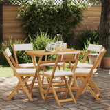 vidaXL Bistrostoelen 4 st inklapbaar massief acaciahout