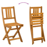 vidaXL Tuinstoel 4 pcs Olie Natuurlijk 40 x 42 x 85 cm