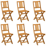 vidaXL Tuinstoel 4 pcs Olie Natuurlijk 40 x 42 x 85 cm