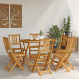 vidaXL Tuinstoel 4 pcs Olie Natuurlijk 40 x 42 x 85 cm