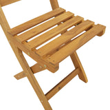 vidaXL Tuinstoel 4 pcs Olie Natuurlijk 40 x 42 x 85 cm