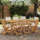 vidaXL Tuinstoel 4 pcs Olie Natuurlijk 40 x 42 x 85 cm