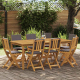 vidaXL Tuinstoel 4 pcs Olie Natuurlijk 40 x 42 x 85 cm