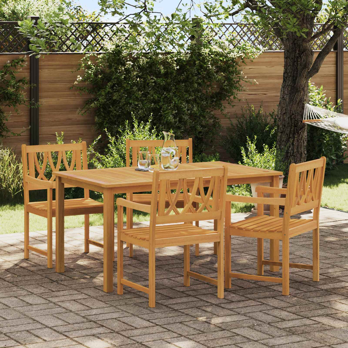vidaXL Tuinstoelen 2 st massief acaciahout