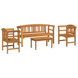 vidaXL Tuinrozen loungeset 4 pcs Massief Acacia Hout