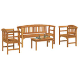 vidaXL Tuinrozen loungeset 4 pcs Massief Acacia Hout