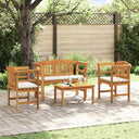 vidaXL Tuinrozen loungeset 4 pcs Massief Acacia Hout