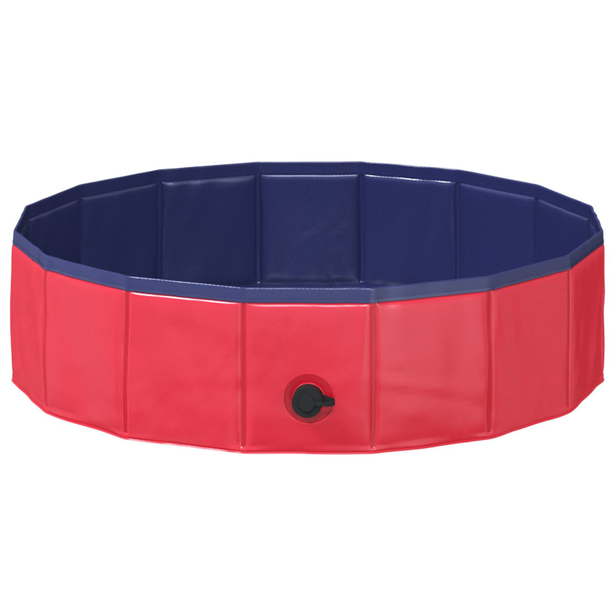 vidaXL Opvouwbaar hondenzwembad Rood 80 x 80 x 20 cm PVC