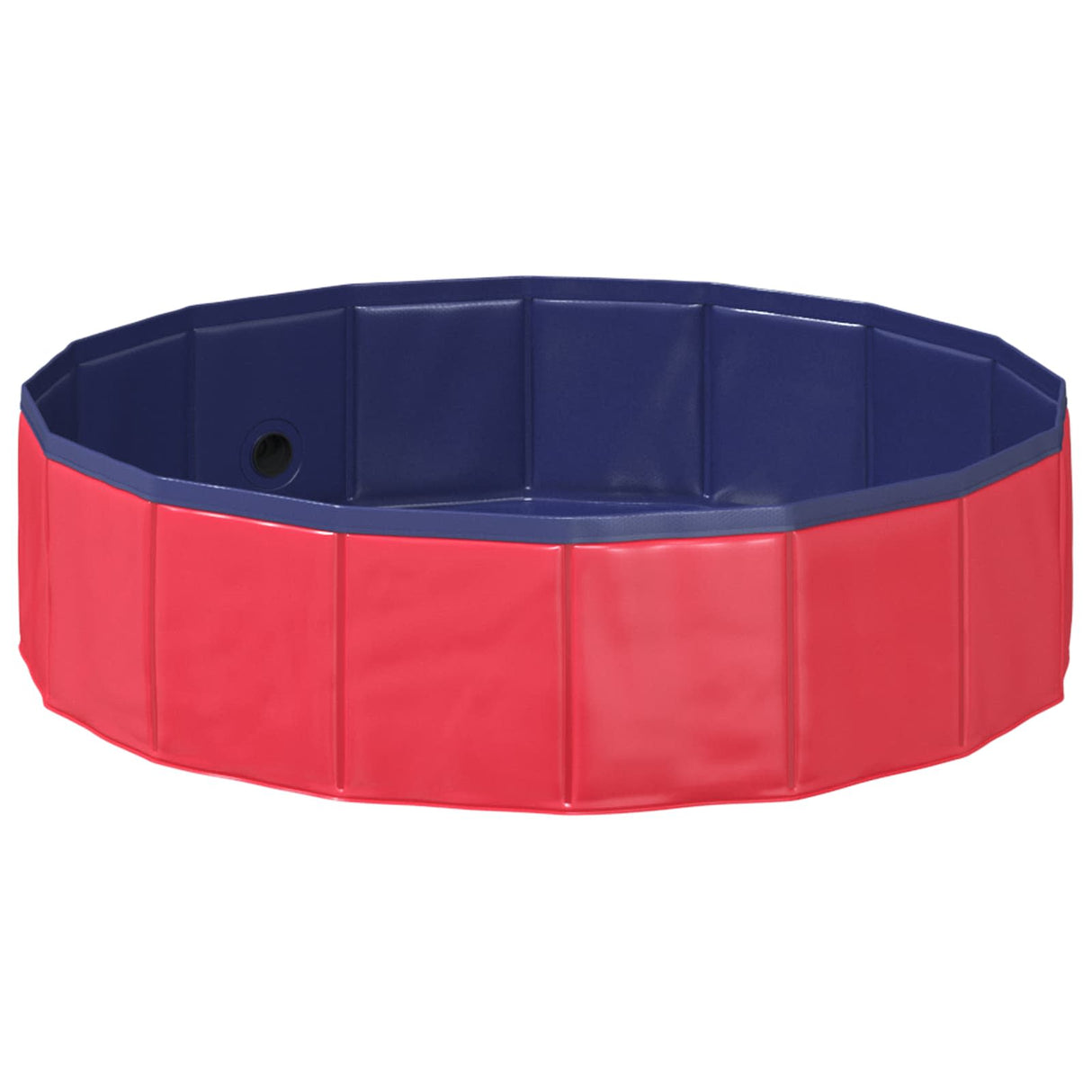 vidaXL Opvouwbaar hondenzwembad Rood 80 x 80 x 20 cm PVC