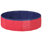 vidaXL Opvouwbaar hondenzwembad Rood 80 x 80 x 20 cm PVC