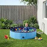 vidaXL Opvouwbaar hondenzwembad Rood 80 x 80 x 20 cm PVC