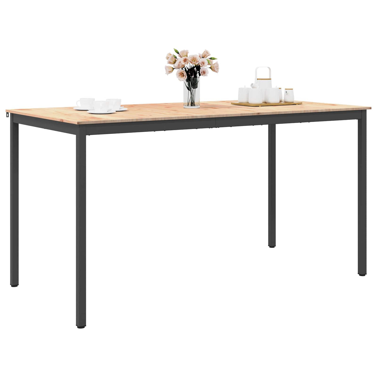 vidaXL Bartafel Naturel 110 x 55 x 105 cm Massief grenenhout