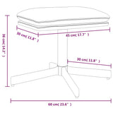vidaXL Ottoman 60x60x36 cm velvet pink