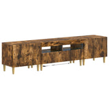 vidaXL 5-piece LED TV Cabinet ARNHEM Black Engineered Wood