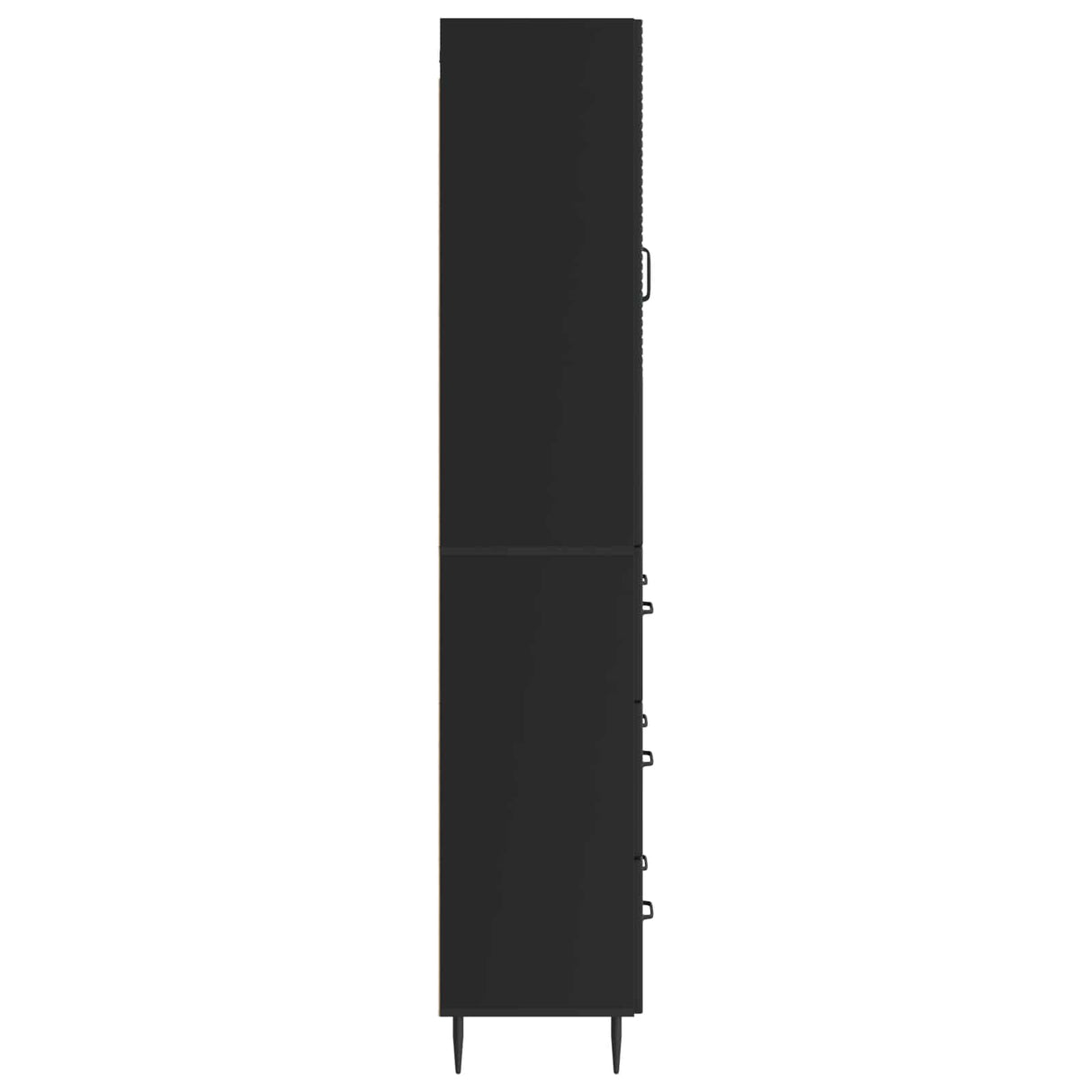 vidaXL Kast Set 2 pcs Zwart 66 x 34,5 x 90 cm Bewerkt hout
