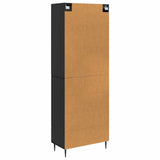 vidaXL Kast Set 2 pcs Zwart 66 x 34,5 x 90 cm Bewerkt hout