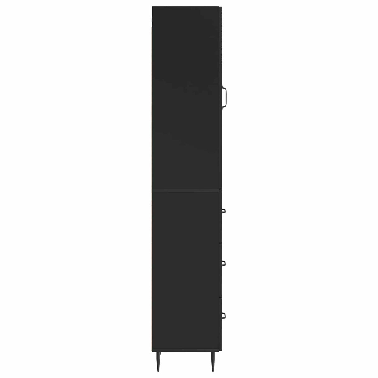 vidaXL Kast Set 2 pcs Zwart 33 x 34,5 x 90 cm Bewerkt hout