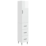vidaXL Kast Set 2 pcs Zwart 33 x 34,5 x 90 cm Bewerkt hout
