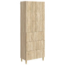 vidaXL Cabinet Set 2 pcs Black 66 x 34.5 x 90 cm Engineered Wood