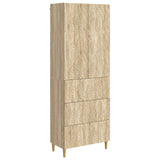vidaXL Cabinet Set 2 pcs Black 66 x 34.5 x 90 cm Engineered Wood