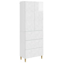 vidaXL Cabinet Set 2 pcs Black 66 x 34.5 x 90 cm Engineered Wood