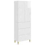 vidaXL Cabinet Set 2 pcs Black 66 x 34.5 x 90 cm Engineered Wood