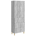 vidaXL Cabinet Set 2 pcs Black 66 x 34.5 x 90 cm Engineered Wood