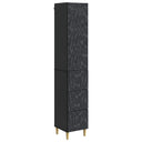 vidaXL Kast Set 2 pcs Zwart 33 x 34,5 x 90 cm Bewerkt hout