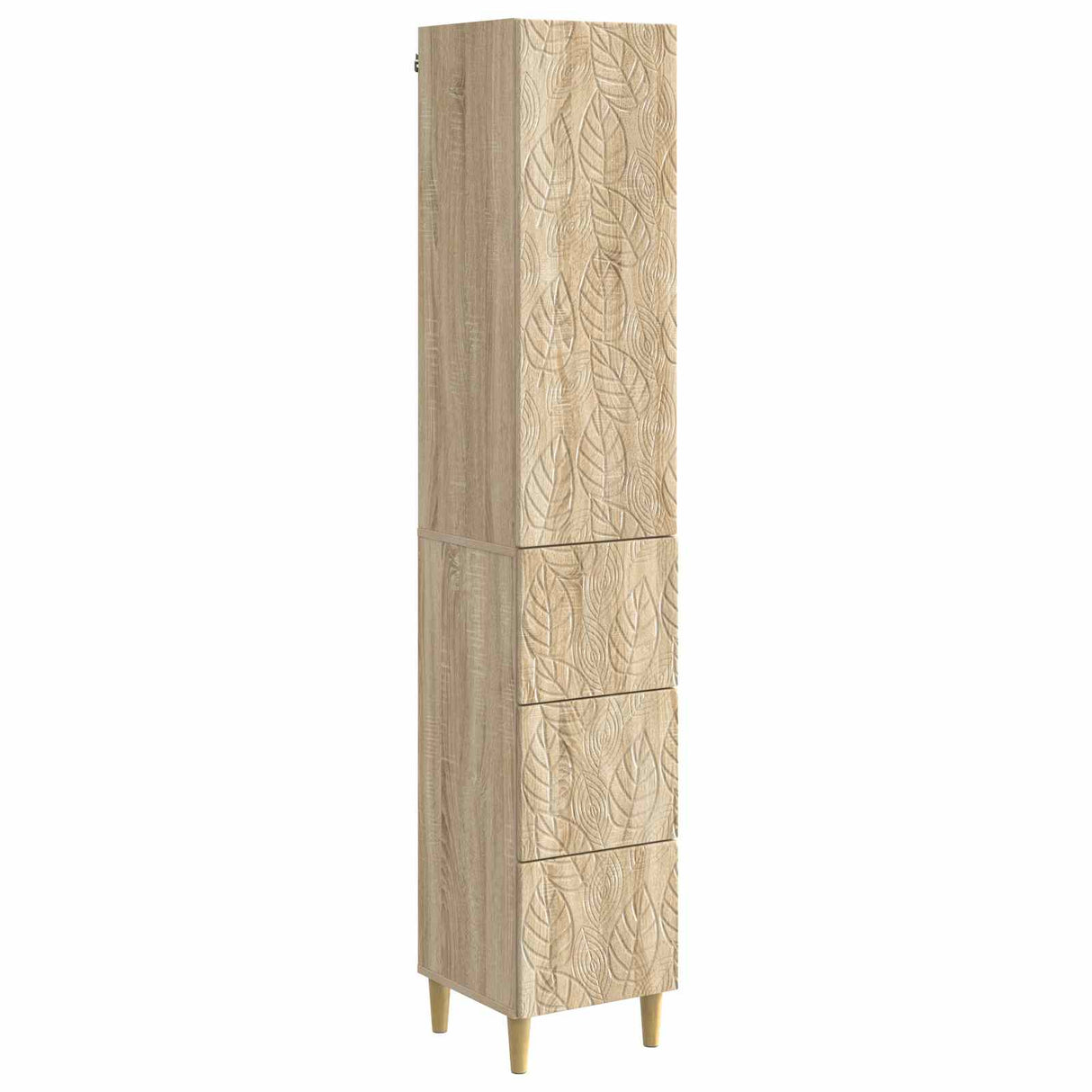 vidaXL Kast Set 2 pcs Zwart 33 x 34,5 x 90 cm Bewerkt hout