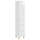 vidaXL Kast Set 2 pcs Zwart 33 x 34,5 x 90 cm Bewerkt hout