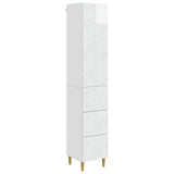 vidaXL Kast Set 2 pcs Zwart 33 x 34,5 x 90 cm Bewerkt hout
