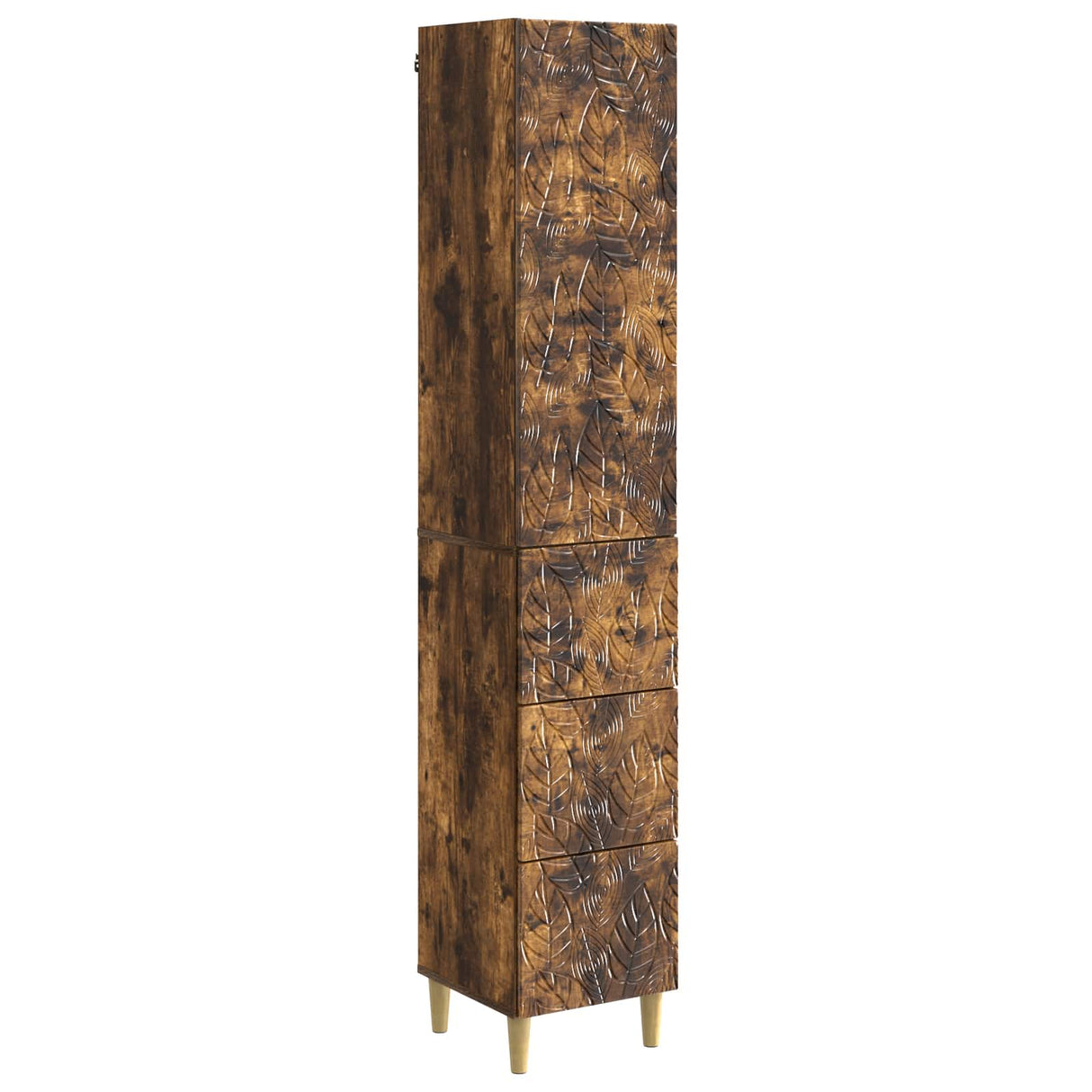 vidaXL Kast Set 2 pcs Zwart 33 x 34,5 x 90 cm Bewerkt hout