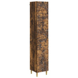 vidaXL Kast Set 2 pcs Zwart 33 x 34,5 x 90 cm Bewerkt hout